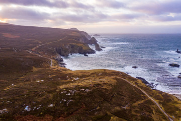 The amazing coastline at Port between Ardara and Glencolumbkille in County Donegal - Ireland