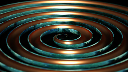 Beautiful, elegant, abstract background with metal and the texture of stone, marble and granite. 3d illustration, 3d rendering.