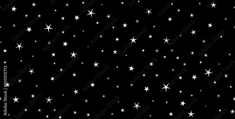 Canvas Prints seamless stars pattern