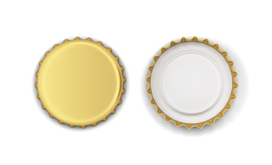 Blank bottle cap mockup