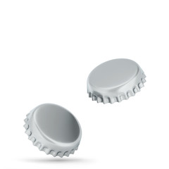 Blank bottle cap mockup