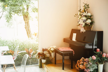 Fototapeta na wymiar room with flowers