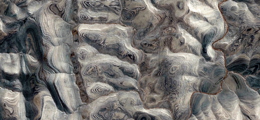 natural level curves, stock photo, abstract photography of the deserts of Africa from the air....