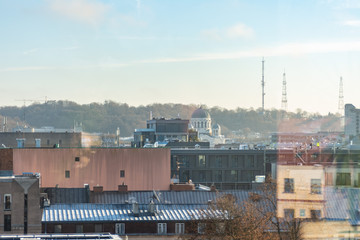 Obraz premium view of Kaunas old town