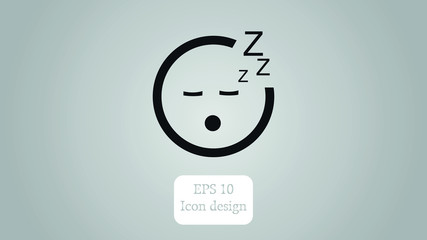 sleep icon face symbol sign