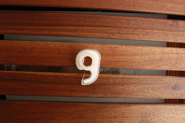 Adhesive tape for office on wooden background