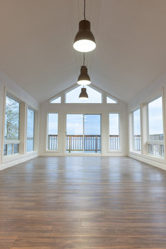 Boathouse Interior Waterfront Cottage Modern 