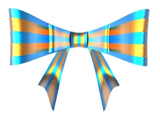 shiny ribbon bow for gift box