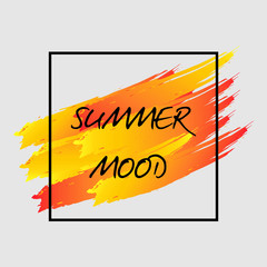 Summer mood - Vector illustration design for textile and fashion, banner, t shirt graphics, prints, slogan tees, stickers, cards, labels, posters and other creative uses