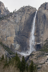 Upper yosemite falls waterfall yosemite california .