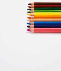 Pencils colors desing education graphic 