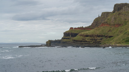 Scenic view of Atlantic Ocean, County Antrim, Northern Ireland, Ireland