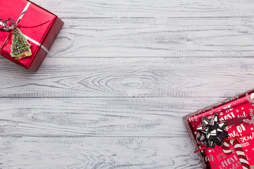 Fototapeta premium Christmas Present with copy Space
