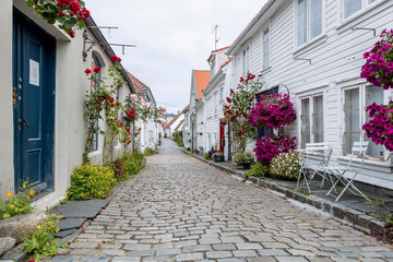 Fototapeta na wymiar Altstadt von Stavanger, Südwestnorwegen
