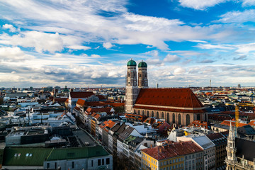 Panoramablick über das wunderschöne München