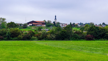 Fototapeta na wymiar Rural landscape. Bavaria, Germany