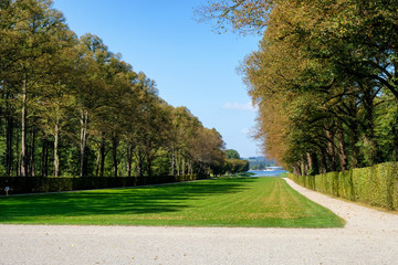 Schlosspark Herrenkimsee. Bavaria, Germany