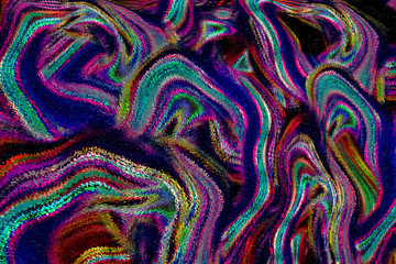 Vibrant Abstract Zigzag Pattern With Colorful Geometric Shapes For Modern Design Projects