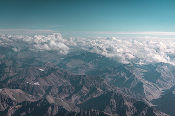 Fototapeta premium aerial view of mountains