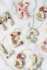 Monogram Christmas Tree Ornament