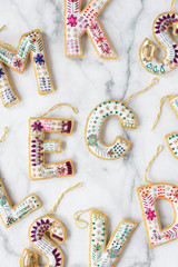 Monogram Christmas Tree Ornament