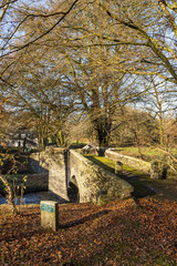 Bridge over the river Fowey bodmin moor Cornwall
