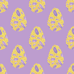 Pattern with multi-colored abstract Easter eggs. Watercolor decorative drawing