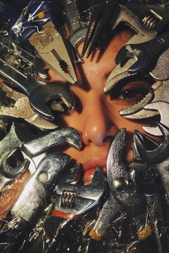 woman imprisoned by the world