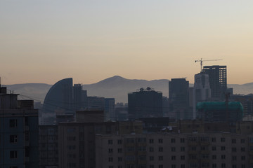 The beauty of the city at sunset.