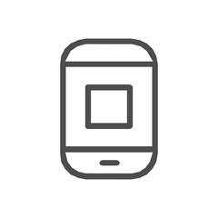 Smartphone Icon in trendy flat style isolated on grey background. Cellphone pictogram. Telephone symbol for your web site design, logo, app, UI. Vector illustration, EPS10.