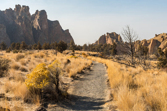One of the hiking trails through Smith Rock State Park, Terrebonne