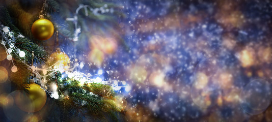 Winter background of free space and cold december day 