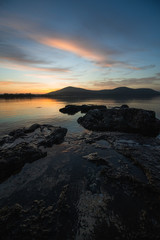Fototapeta premium sunset over sea