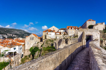Fototapeta na wymiar Dubrovnik City Walls in Croatia