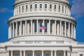 US Capitol Building Closeup in Washington, DC