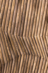 wooden blocks stacked as wall