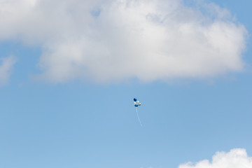 Balloons floating into the sky