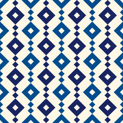 Ethnic, tribal seamless surface pattern. Repeated diamonds and rhombuses motif. Folk background. Folkloric wallpaper. Geometric ornament. Geo digital paper, textile print. Vector art