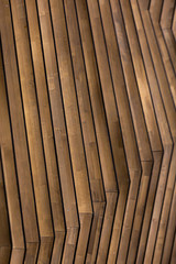 wooden blocks stacked as wall