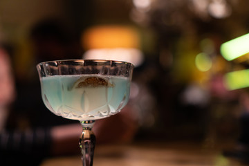 drink in a cocktail bar