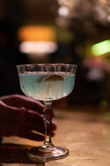 drink in a cocktail bar