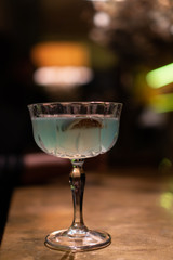 drink in a cocktail bar