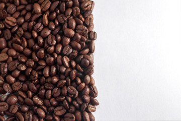 coffee beans. roasted coffee. background.