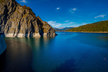 Vidraru lake in fagaras Mountains, Romania