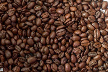 Fototapeta premium coffee beans. roasted coffee. background.