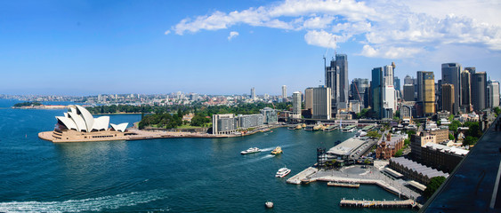Naklejka premium Panorama portu w Sydney