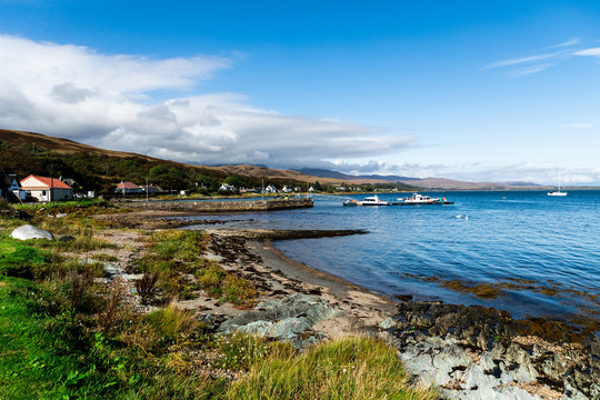 Jura Isle Landscape In Scotland