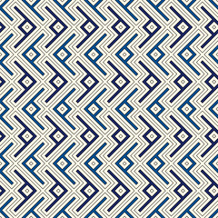 Ethnic, tribal seamless surface pattern. Repeated symbols background. Ancient folk ornament. Geometric figures motif