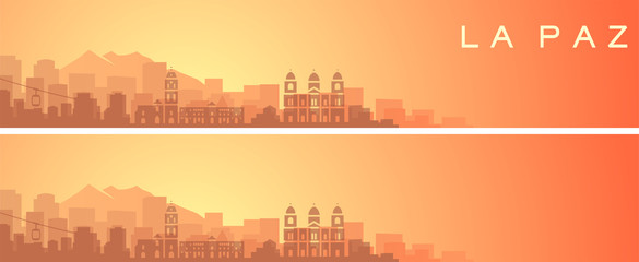 La Paz Beautiful Skyline Scenery Banner