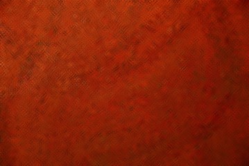 red background from illustration and abstract distortion on the wall